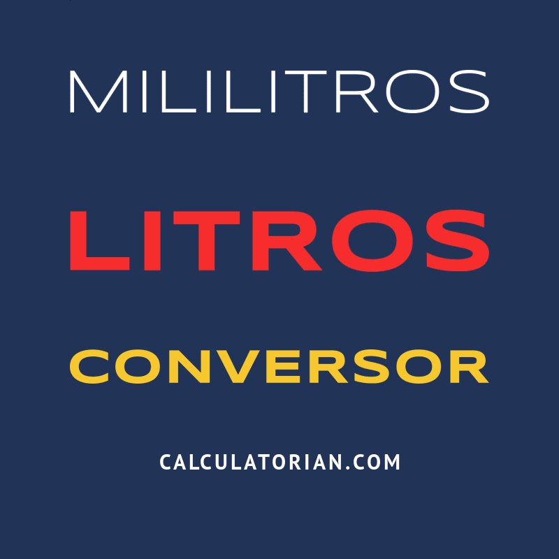 Converter De Mililitros Para Litros